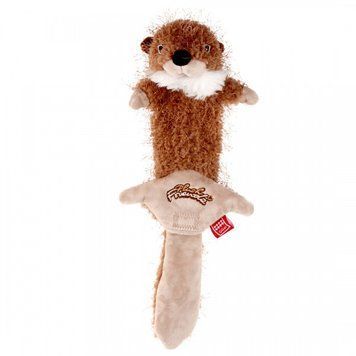 Іграшка для Собак Gigwi Plush Friendz Бобер з Двома Змінними пищалками 63 см Gigwi6303 фото