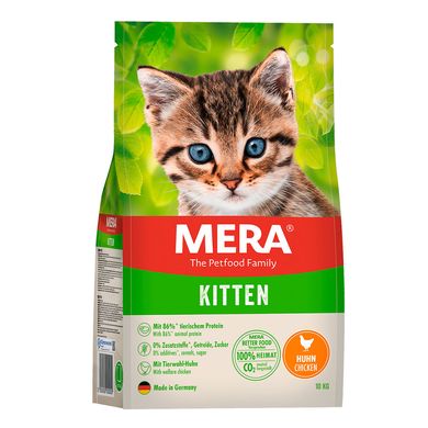 Сухой беззерновой корм для котят MERA Cats Kitten Сhicken (Huhn) с курицей Mera_038242 - 8230 фото