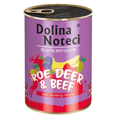 Консерва Dolina Noteci Superfood для собак с косулей и говядиной DN 400 (589) фото