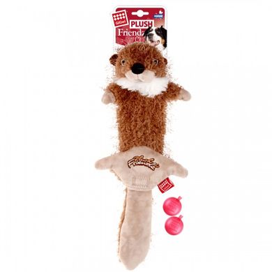 Іграшка для Собак Gigwi Plush Friendz Бобер з Двома Змінними пищалками 63 см Gigwi6303 фото