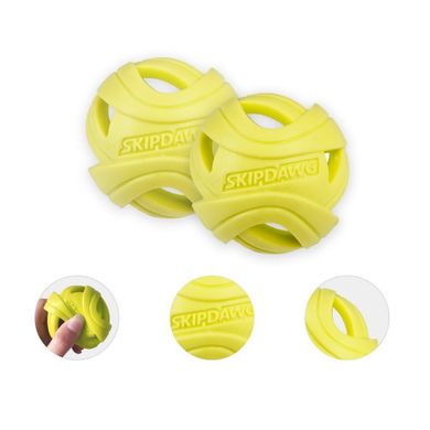 Іграшка для Собак Skipdawg Breezy Ball для Полегшення дихання TPR Набір з 2 шт 7 см SD3018 фото
