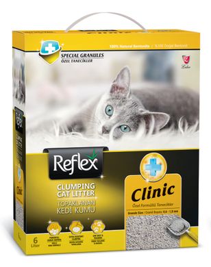 Бентонітовий наповнювач REFLEX (Рефлекс) для котів свіжий аромат CLINIC TKMREF0002 фото