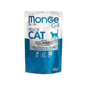 Влажный корм для кошек Monge Cat GRILL Senior макрель (скумбрия) Monge_70013666 фото