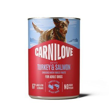 Вологий корм для собак Carnilove Salmon & Turkey паштет лосось та індичка 400 г CL_101386 фото