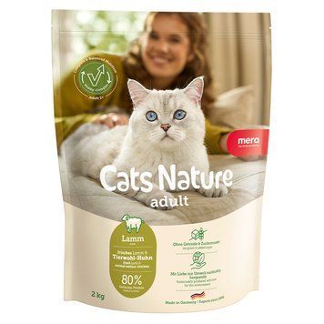 Сухой корм для взрослых кошек MERA Cats Nature Adult Lamb (Lamm) с ягненком 4025877250309 фото