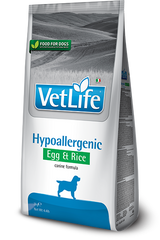 Сухий лікувальний корм для собак Farmina Vet Life Hypoallergenic Egg & Rice дієт. харчування, при харчовій алергії, 2 кг PVT020003S фото