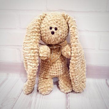 Іграшка м'яка Bunny beige hand-made 109221526 фото