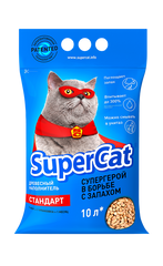 Древесный наполнитель для кошачьего туалета SuperCat СТАНДАРТ, цена | Фото