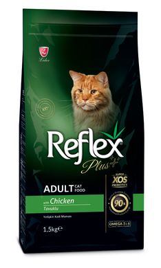 Сухой корм для котов Reflex Plus Adult Cat Food with Chicken с курицей RFX-303 фото