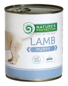 Вологий корм для цуценят всіх порід з ягнятиною Nature's Protection Puppy Lamb 400г KIK24627 фото