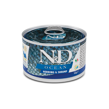 Влажный корм для собак малых пород Farmina N&D Grain Free OCEAN ADULT MINI с селедкой, треской, тунцем и креветкой F_178936 фото