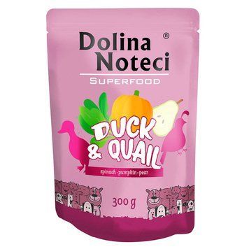 Пауч Dolina Noteci Superfood для cобак з качки та перепілки DN 300 (517) фото