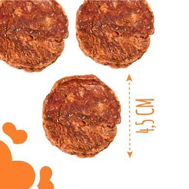 Ласощі для собак від 3-х місяців Mavsy Refined jerky DUCK CHIPS WITH CHIA SEEDS AND CARROTS чіпси з качки з насінням чіа та морквою, 50 г LSRM04 фото