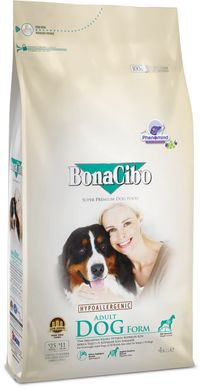 Сухий корм для собак BonaCibo Adult Dog Form з м'ясом курки, анчоусами і рисом BC406182 фото