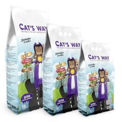 Бентонитовый наполнитель CAT'S WAY лаванда (фиолетовые гранулы), цена | Фото