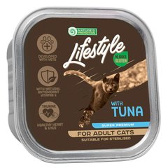 Вологий корм для дорослих стерилізованих котів з тунцем Nature's Protection Lifestyle adult (suitable for sterilized) with Tuna, 85 г KIKLS46084 фото