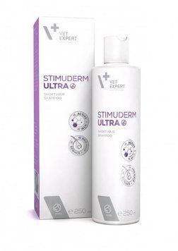 Шампунь Vet Expert Stimuderm Ultra при выпадении шерсти у короткошерстных собак 209480 фото