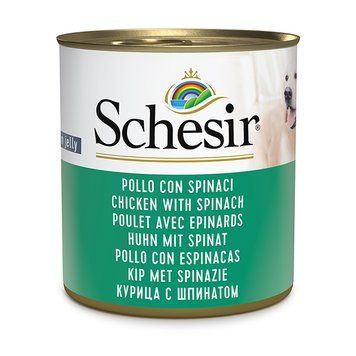 Консерви для собак Schesir Chicken With Spinach Курка зі шпинатом в желе 280411 фото