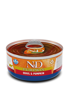 Влажный корм для кошек Farmina N&D Grain Free PUMPKIN QUAIL ADULT беззерновой с тыквой, перепелом 70 г PND070015 фото