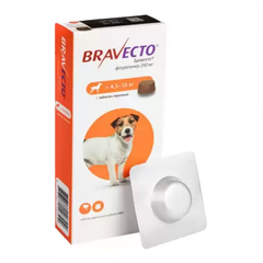 Bravecto (Бравекто) Таблетки от блох и клещей для собак от 4,5 до 10 кг, цена | Фото
