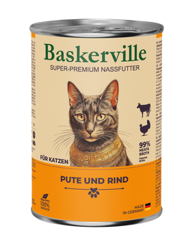 Вологий корм для котів Baskerville з індичкою та яловичиною 1004256 /21552 фото