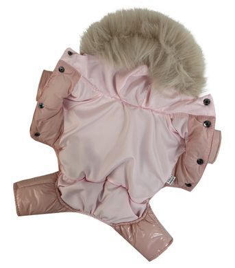 Зимний лакированный комбинезон розовый A-80 A-80/2 фото