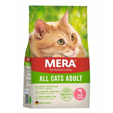 Сухой беззерновой корм для котов всех пород MERA Cats All Adult Salmon (Lachs) с лососем Mera_038542 - 8530 фото