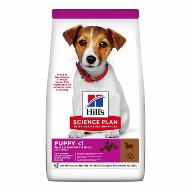 Сухой корм для щенков мини и миниатюрных пород HILL’S SCIENCE PLAN Puppy Small & Miniature с ягненком Hills_606588 фото