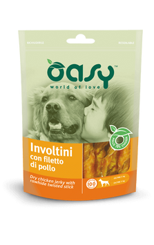 Лакомства для собак OASY DOG Dry Jerky Rawhide Twisted Stick курица oasy_3017343648 фото