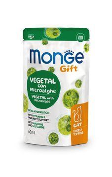 Лакомство для кошек Monge Gift Cat Vegetal Microalgae Monge_70085335 фото