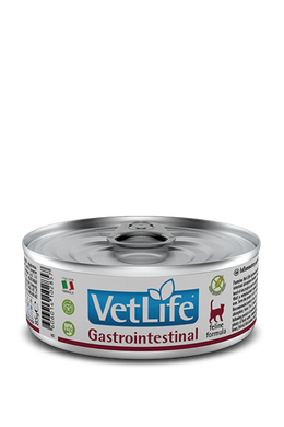 Вологий лікувальний корм для кішок Farmina Vet Life Gastrointestinal дієт. харчування, при захворюванні ШКТ, 85 г PVT085002 фото
