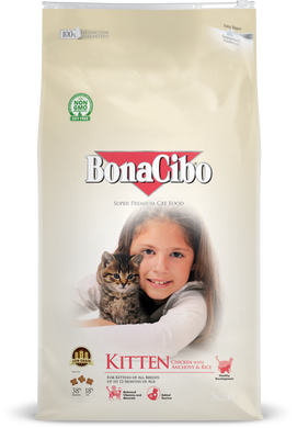 Сухой корм для котят BonaCibo&nbsp;Kitten&nbsp;с мясом курицы, анчоусами и рисом BC407929 фото
