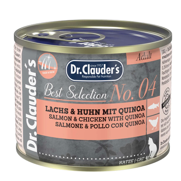 Вологий корм для котів Dr.Clauder&rsquo;s Best Selection №4 курка та лосось з кіноа 22604200 фото