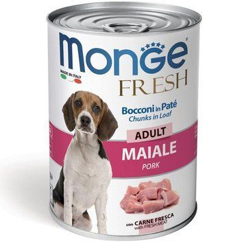 Влажный корм для собак Monge Dog FRESH со свининой Monge_70014465 фото