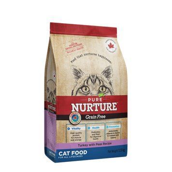 Беззерновий сухий корм для котів для всіх етапів життя Pure Nurture Grain Free з індичкою та горошком PN_3034 фото