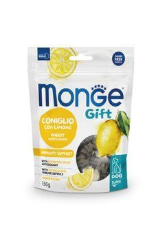 Ласощі для собак Monge Gift Dog Immunity support кролик з лимоном Monge_70085700 фото