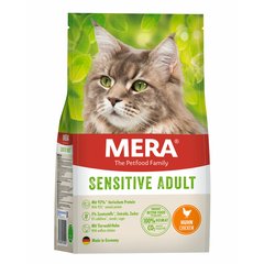 Сухий беззерновий корм для чутливих котів MERA Cats Sensitive Adult Сhicken (Huhn) з куркою Mera_038642 - 8630 фото