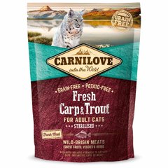 Сухий корм для стерилізованих котів Carnilove Fresh Carp & Trout (риба) 170876/7427 фото