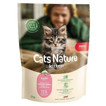 Сухой корм для котят MERA Cats Nature Kitten Salmon (Lachs) с лососем 4025877247309 фото