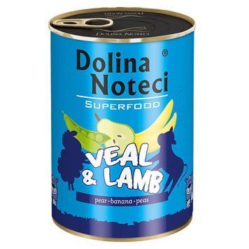 Консерва Dolina Noteci Superfood для cобак з телятиною та бараниною DN 400 (664) фото