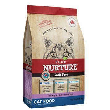 Беззерновий сухий корм для котів для всіх етапів життя Pure Nurture Grain Free з індичкою та горошком PN_3033 фото