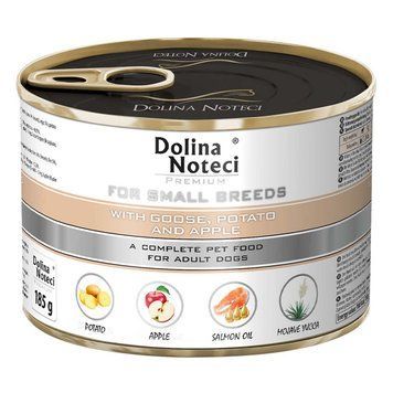 Консервований корм Dolina Noteci Premium для собак маленьких порід з гускою, картоплею та яблуком DN 185 (458) фото
