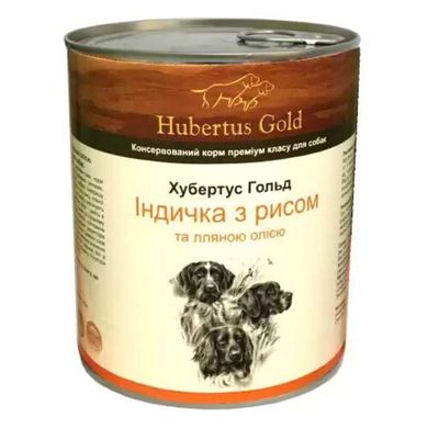 Консерви для собак Hubertus Gold Індичка з рисом 21417 фото