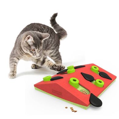 Іграшка інтерактивна для котів Nina Ottosson Головоломка Кавун no69583 фото