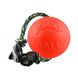 Іграшка для собак м'яч з канатом Джоллі Петс Ромп-н-Ролл середня помаранчева арт 606OR 606OR фото