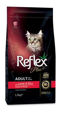 Сухий корм для котів Reflex Plus Adult Cat Food with Lamb & Rice з ягням та рисом RFX-304 фото