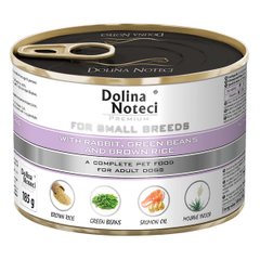 Консервированный корм Dolina Noteci Premium для собак маленьких пород с кроликом, фасолью и корич. рисом DN 185 (427) фото