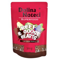 Пауч Dolina Noteci Superfood для собак из говяжьих и гусиных сердец DN 300 (548) фото