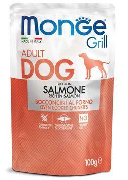 Влажный корм для собак Monge Dog GRILL с лососем Monge_70013123 фото