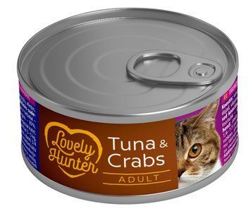 Влажный корм для взрослых кошек Lovely Hunter Adult cats Tuna & Crab с тунцем и крабом, 85 г LHU45465 фото